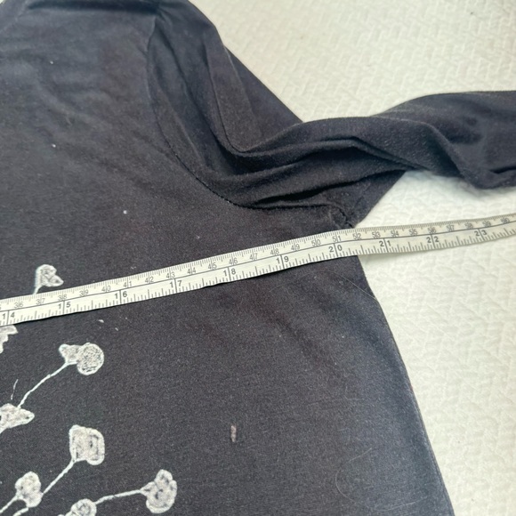 Grey/Black Long Sleeve Crew Neck Fashion T-Shirt Top Size M - Picture 10 of 11